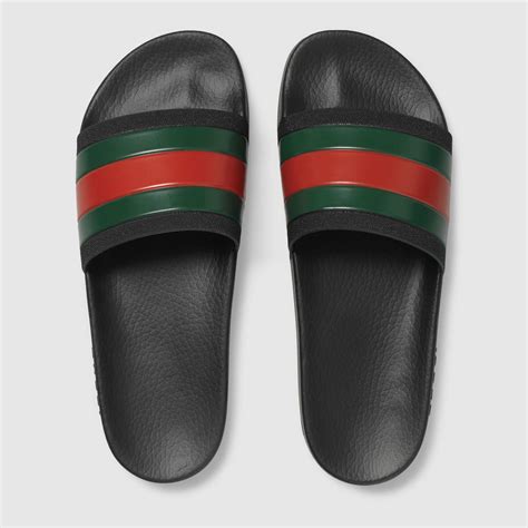 gucci slippers fake green and red strip